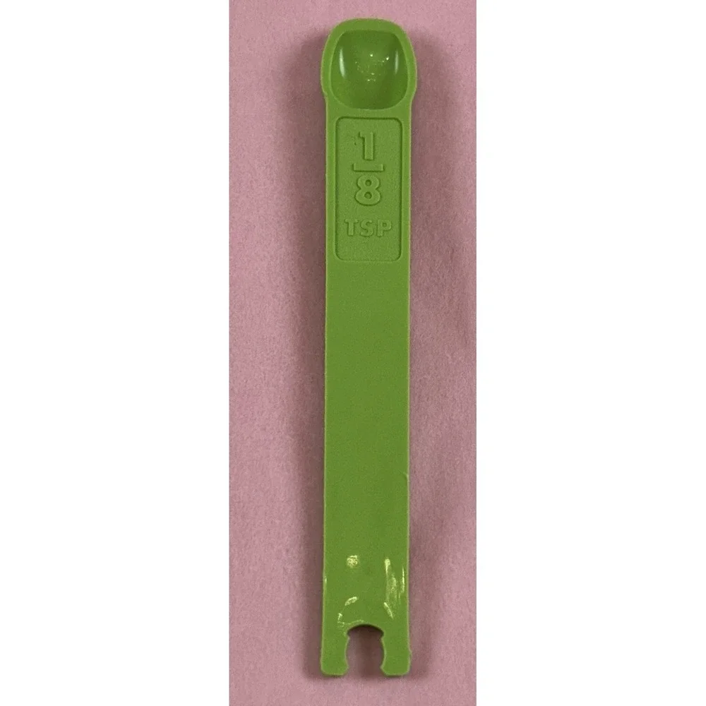 Vintage Tupperware Measuring Spoons Apple Green Replacement Refer To Descr EUC